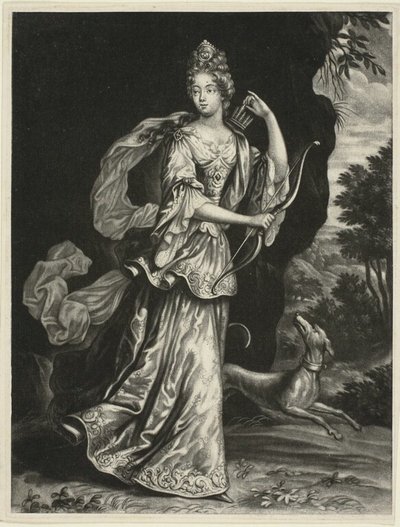 Anne Catharine Mouy, comtesse de Broglia, dans le rôle de la déesse Diane - Pieter Schenk