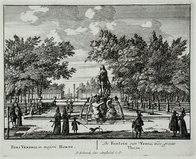 La Fontaine de Vénus dans un grand jardin, de 