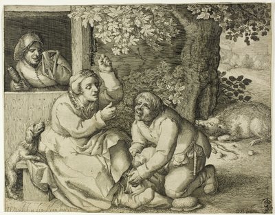 Allégorie de la discorde conjugale - Pieter Serwouters