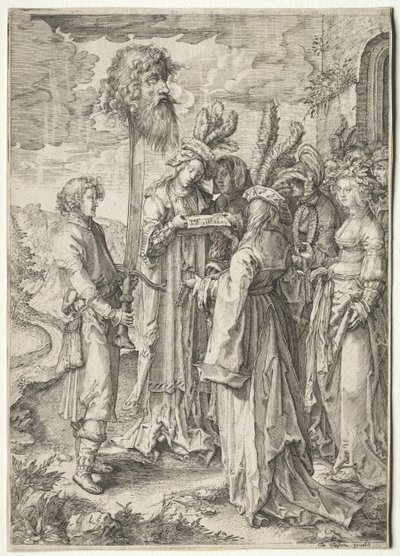David avec la tête de Goliath, années 1620-1630 - Pieter Serwouters
