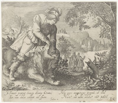 Samson et le lion - Pieter Serwouters