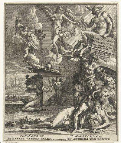 Titelpagina voor: Europische Mercurius Veertiende Stuk Eerste Deel, 1703 - Pieter Sluyter