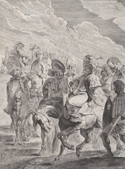 Un prince turc à cheval, vers 1620-25 - Pieter Soutman