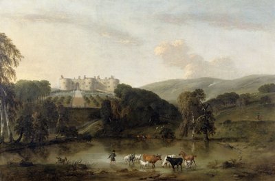 Château de Chirk depuis le nord - Pieter Tillemans