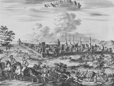 Vue de Samara, 1710 - Pieter Van der Aa