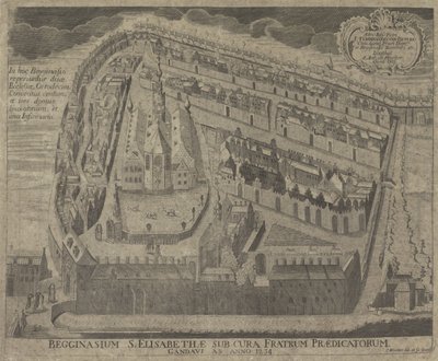 Vue sur le Béguinage Sainte-Élisabeth et l