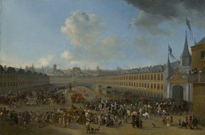 Tournoi à la Place des Vosges à Paris, ca 1665 - Pieter Wouwerman