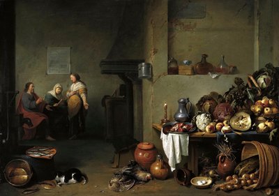 Le Christ dans la maison de Marthe et Marie - Pieter de Bloot