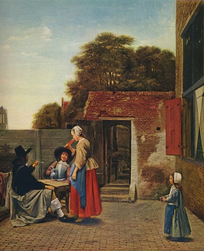 Une cour hollandaise, 1658-1660 - Pieter de Hooch