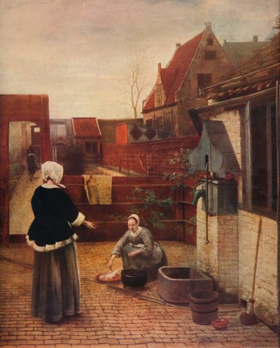 Une cour hollandaise, vers 1658 - Pieter de Hooch