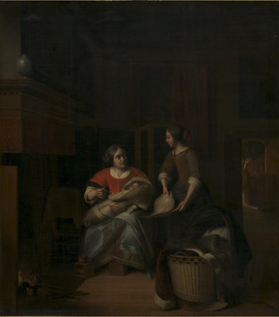 Une ménagère instruisant sa servante - Pieter de Hooch
