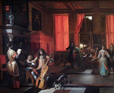 Une fête musicale, vers 1675 - Pieter de Hooch