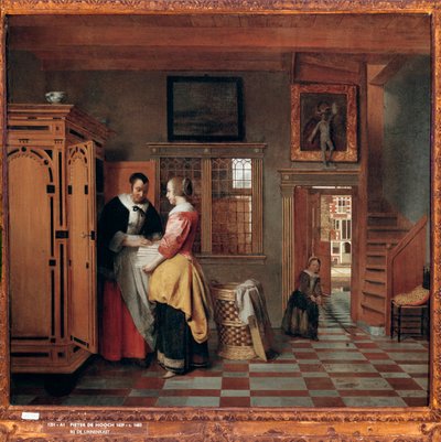 Intérieur avec femmes près d