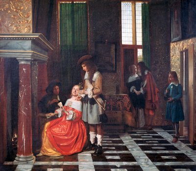 Les Joueurs de Cartes, c1663-1665 - Pieter de Hooch