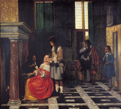 Les Joueurs de cartes, vers 1663-65 - Pieter de Hooch