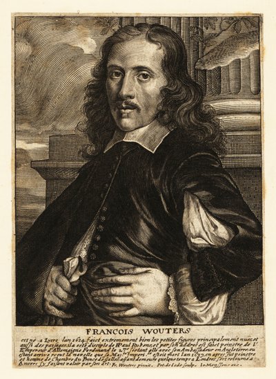 Portrait de Frans Wouters, peintre baroque flamand, peintre de cabinet et artiste de cour de l