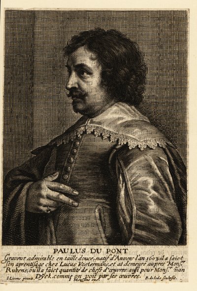 Portrait de Paulus Pontius, graveur et peintre flamand - Pieter de II Jode