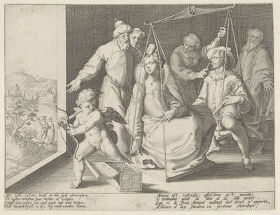 La balance nuptiale - Pieter de Jode (I) (attributed to)