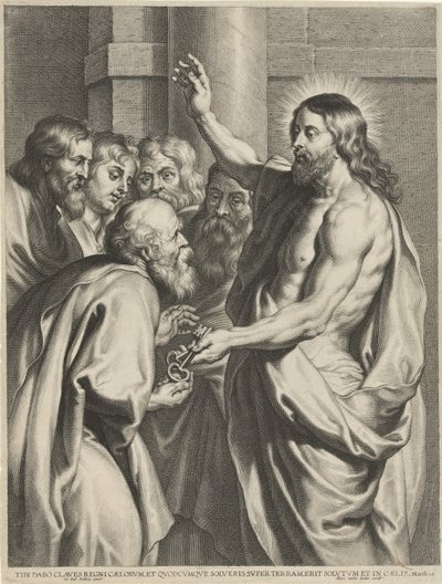 Le Christ donne les clés à Pierre - Pieter de Jode (I)
