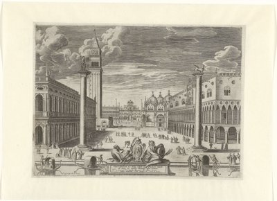 Vue de la Piazzetta à Venise, 1585 - Pieter de Jode (I)