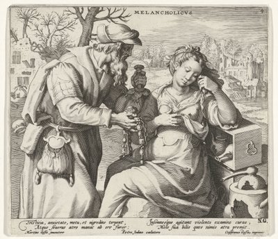 Le tempérament mélancolique - Pieter de Jode (I)