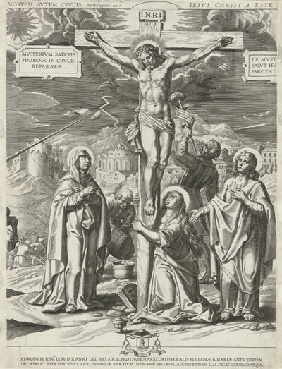 Crucifixion du Christ (partie centrale) - Pieter de Jode (I)