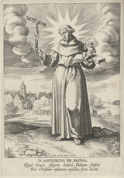 Paysage avec saint Antoine de Padoue - Pieter de Jode (I)
