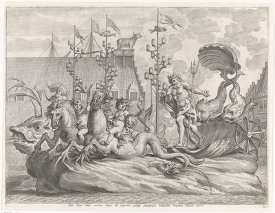 Spectacle avec le char de Neptune - Pieter de Jode (II)