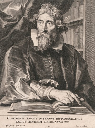 Clarissimus Erycius Puteanus Historiographus, Professeur royal, Conseiller, etc. - Pieter de Jode