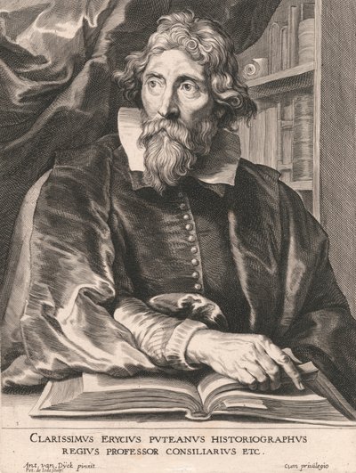 Clarissimus Erycius Puteanus Historiographus, Regius Professor Consiliarius Etc. - Pieter de Jode