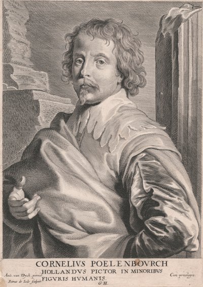 Cornelius Poelenbourch, Hollandus Pictor in Minoribus, Figuris Humanis - Pieter de Jode