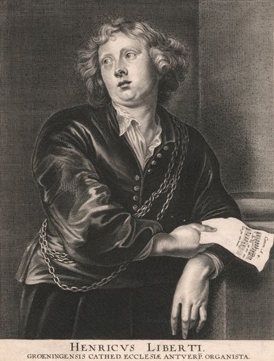 Henricus Liberti, organiste de la cathédrale de Groeningensis, Anvers - Pieter de Jode