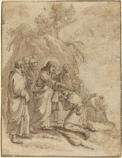 Christ guérissant le lépreux - Pieter de Jode I