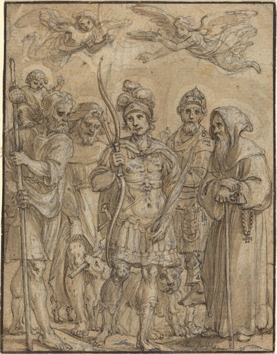 Cinq saints - Pieter de Jode I