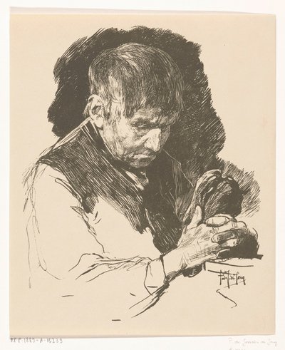 Homme en prière avec les mains jointes - Pieter de Josselin