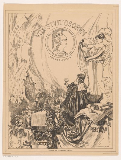 Gedenkblad van Vox Studiosorum, à l