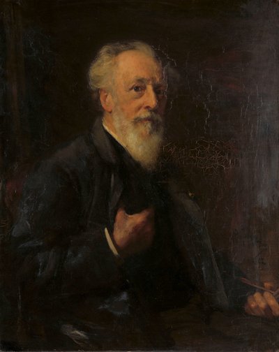 Portrait de J.A.B. Stroebel (1821-1905), peintre - Pieter de Josselin
