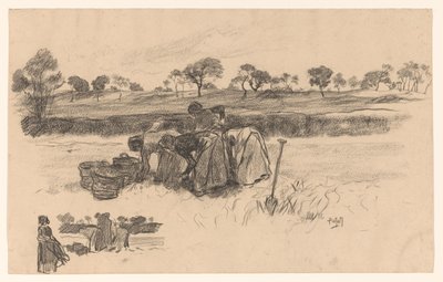 Femmes travaillant dans le champ - Pieter de Josselin