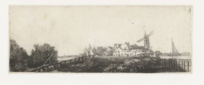 Le pont en bois - Pieter de With (attributed to)