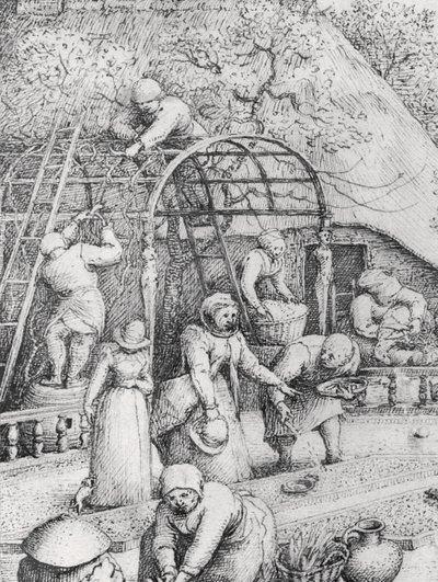 Détail du Printemps - Pieter Bruegel the Elder