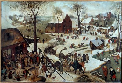 Paiement de la dîme ou le dénombrement à Bethléem - Pieter Bruegel the Elder