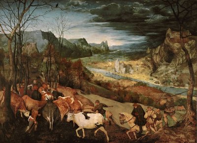 Le retour du troupeau (automne) - Pieter Bruegel the Elder