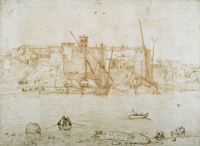 Vue de la Ripa Grande, Rome - Pieter Bruegel the Elder