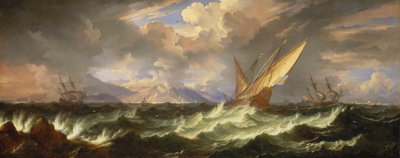 Une brise fraîche en Méditerranée, fin du XVIIe siècle - Pieter the Younger (1637 1701) Mulier