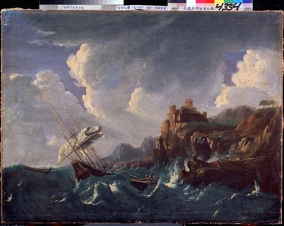 Mer orageuse - Pieter the Younger Mulier