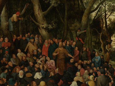Saint Jean prêchant à la foule (détail) - Pieter the Younger (after) Brueghel