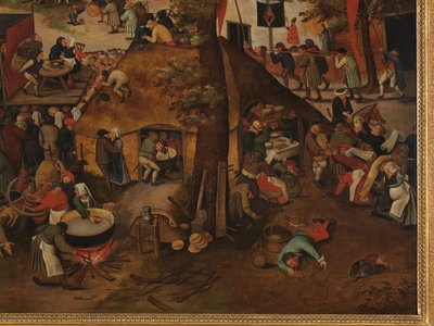Festival de village, avec une représentation théâtrale et une procession en l