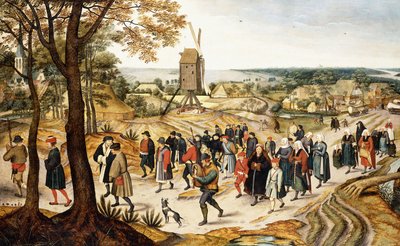 Une procession de mariage - Pieter Brueghel the Younger