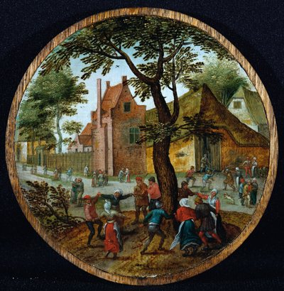 Paysans dansant autour d