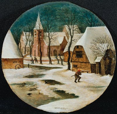 Le Village en hiver - Pieter Brueghel the Younger